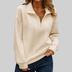 Zip-Up Sweater — Lightweight Comfort