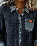Juliane | Denim Patchwork Shirt