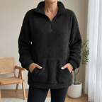 Half-Zip Knit Pullover — Casual Warmth
