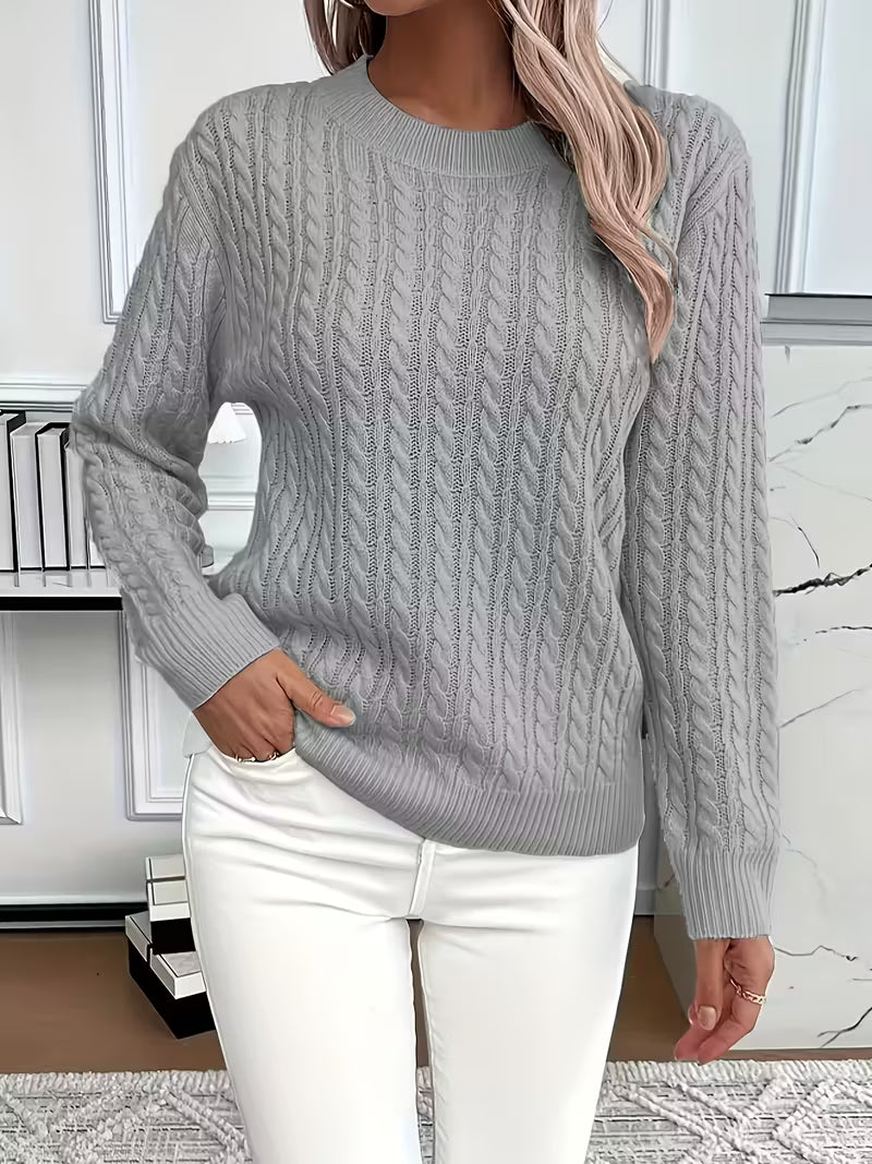 Soft Knit Minimal Sweater — Clean Look