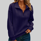 Zip-Up Sweater — Lightweight Comfort