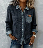 Juliane | Denim Patchwork Shirt