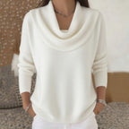 Soft-Knit Collar Sweater — Relaxed Silhouette