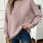 Round-Neck Everyday Sweater — Soft Fit