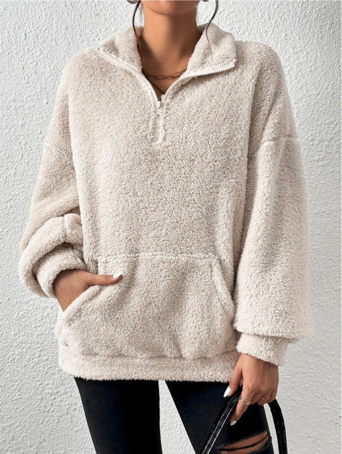 Half-Zip Knit Pullover — Casual Warmth