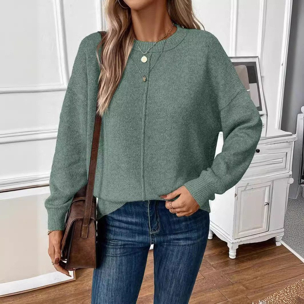 Round-Neck Everyday Sweater — Soft Fit