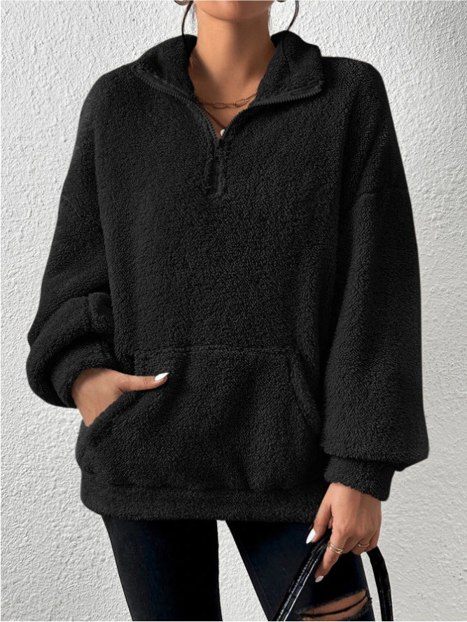 Half-Zip Knit Pullover — Casual Warmth