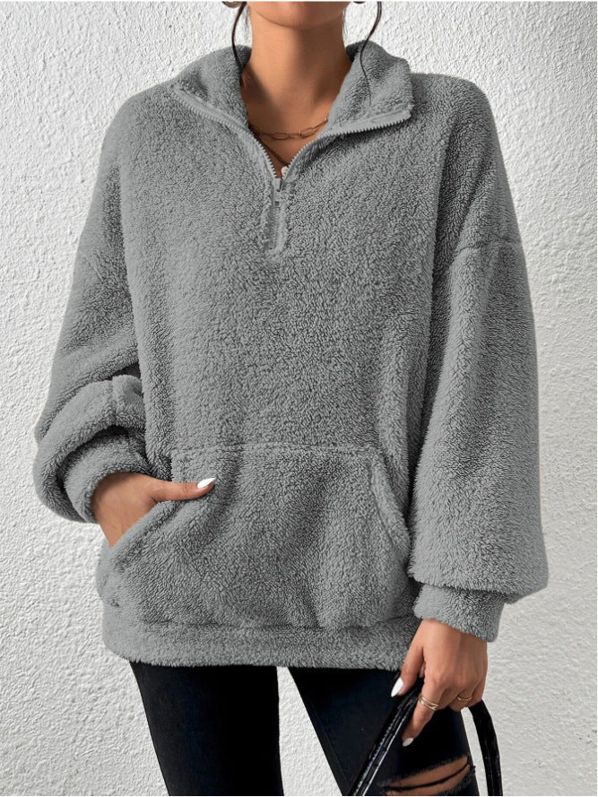 Half-Zip Knit Pullover — Casual Warmth