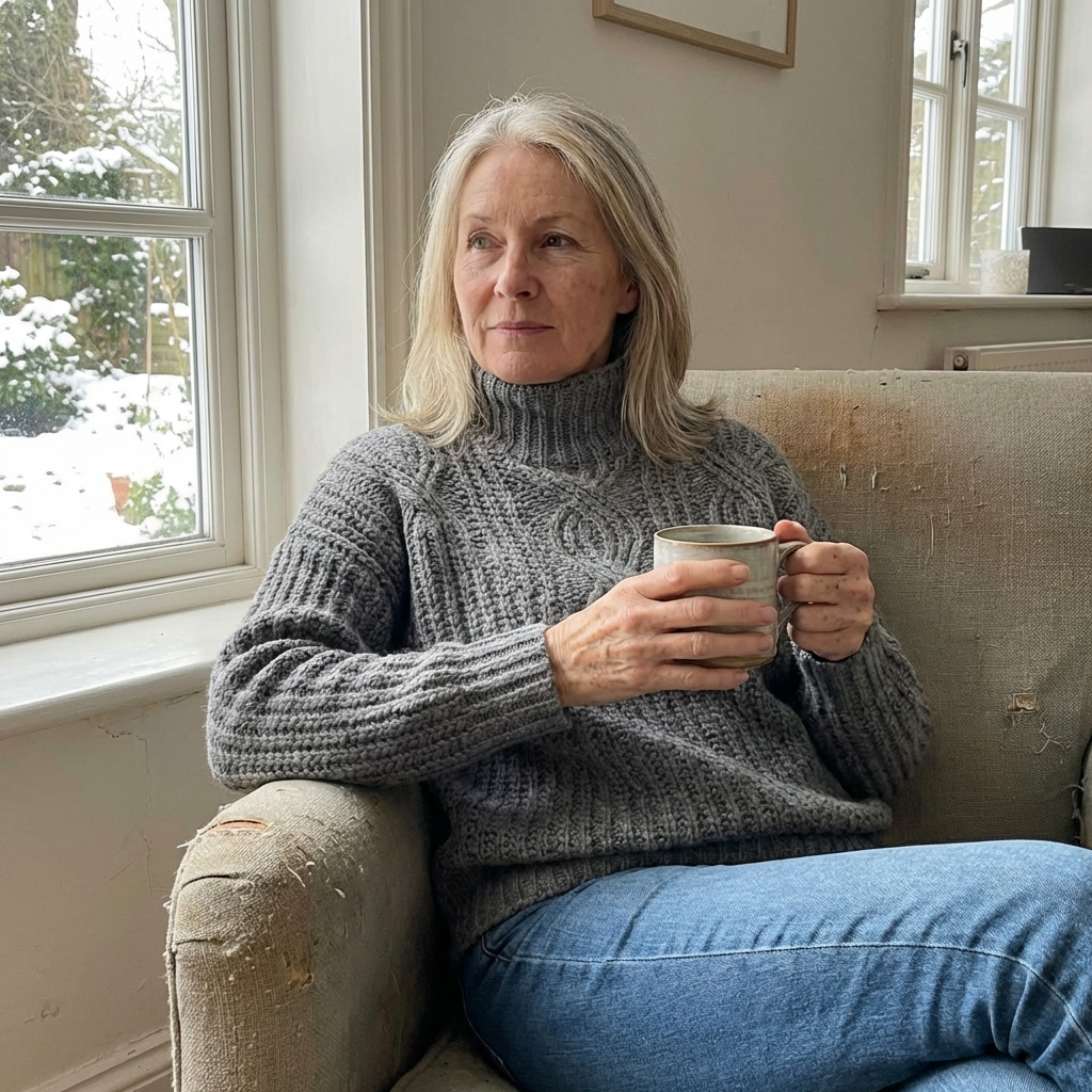 Crew Neck Knit Sweater — Classic Warmth