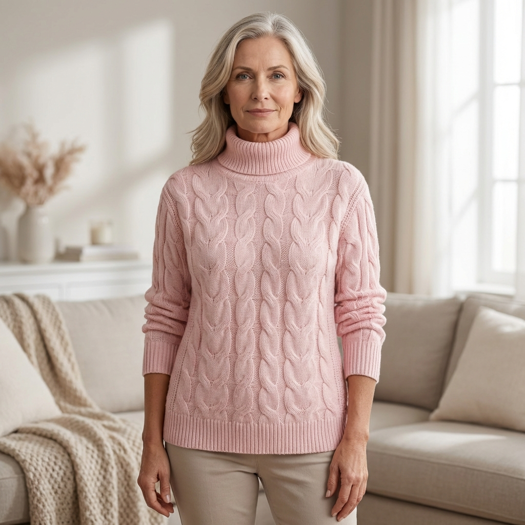 Knitted Turtleneck Sweater — Cozy Layering