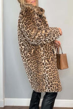 Lizzie – Leopard Print Long Coat